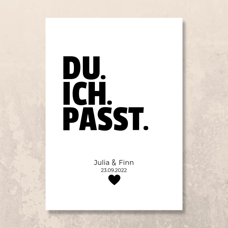 Poster "Du.Ich.Passt"