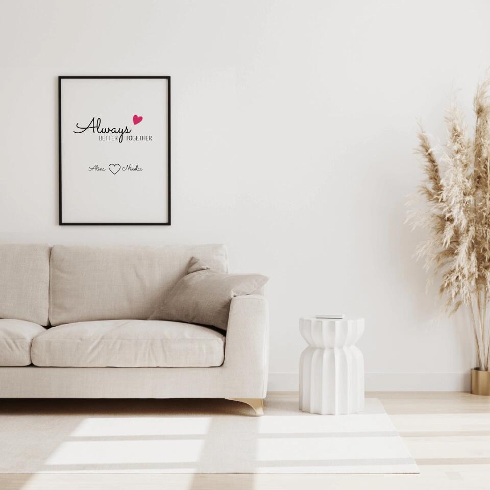 Poster "Always better together"