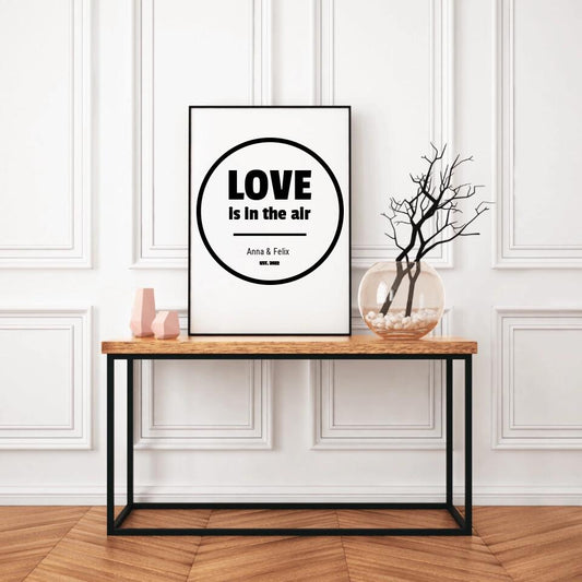 Poster "Love is in the air"