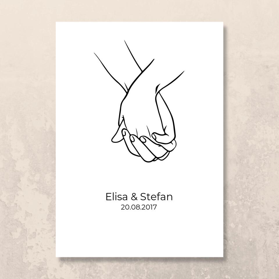Poster "Holding Hands"