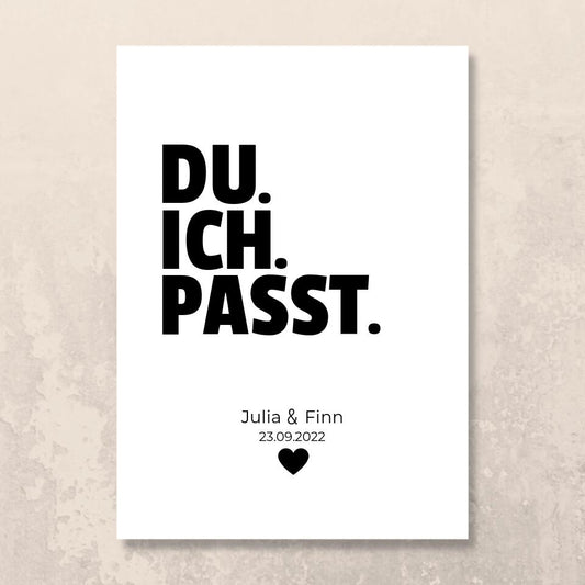 Poster "Du.Ich.Passt"