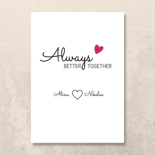 Poster "Always better together"