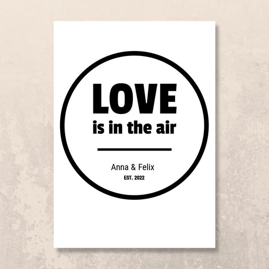 Poster "Love is in the air"