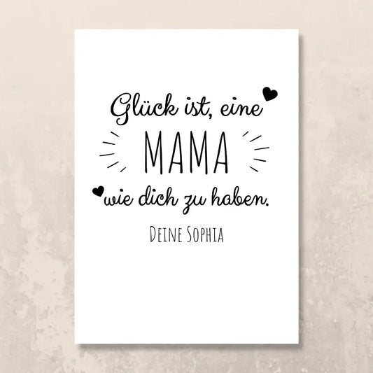 Poster "Glück ist"