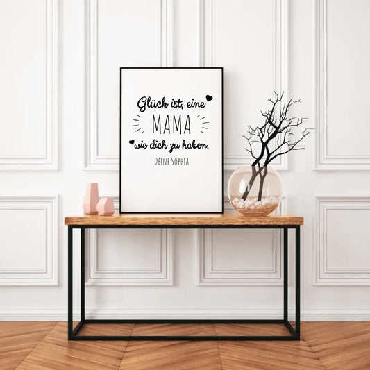Poster "Glück ist"
